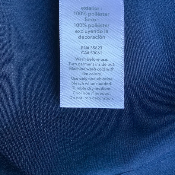 Carter’s, 12-18M, Darling Little Navy Dress, Silky Flowing Delicate Fabric - Picture 12 of 12